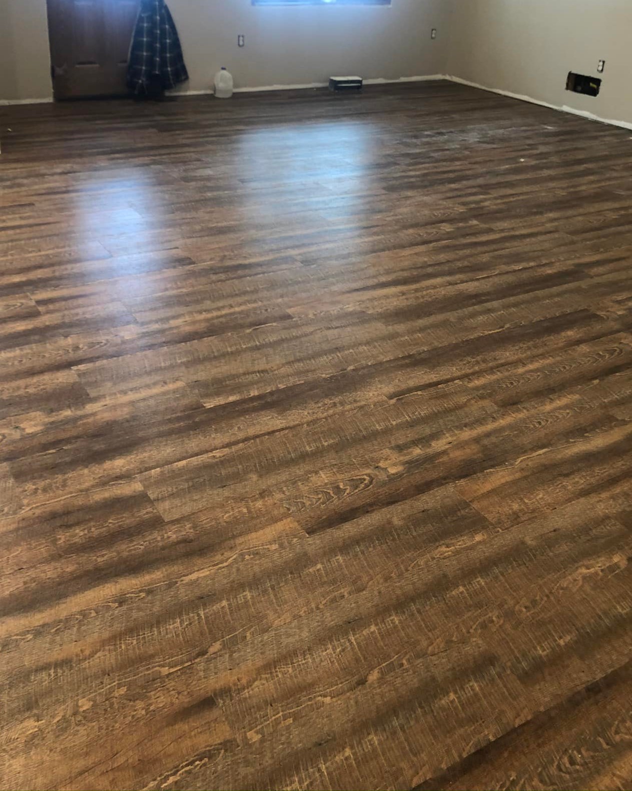 After remodel of flooring installation